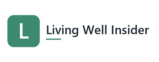The Living Well Insider wordmark logo in dark navy.